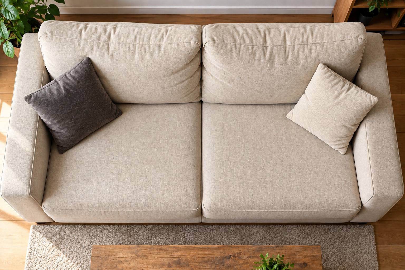 Sofa after cleaning